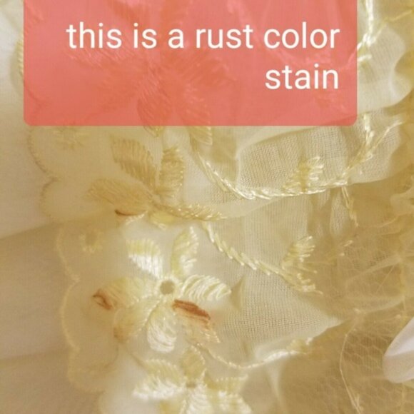 50's Vintage Prom Dress Yellow Tiered Tulle - Picture 7 of 8